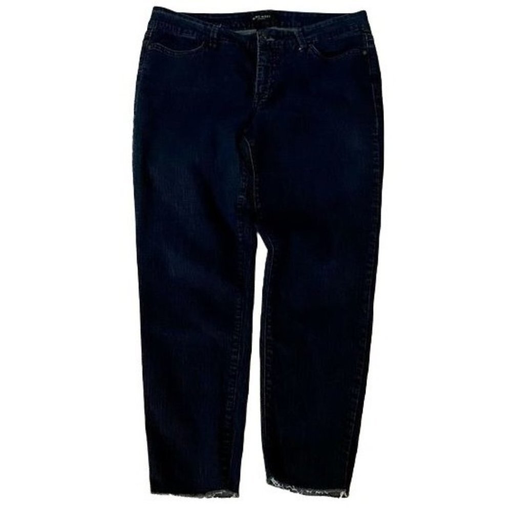 Nine West Frayed Hem Jeans Size 16 - Picture 3 of 9